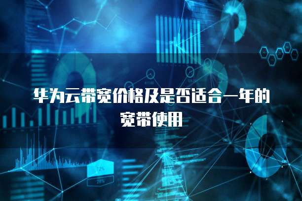 华为云带宽价格及是否适合一年的宽带使用