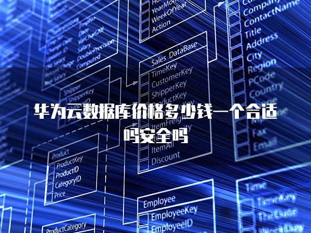 华为云数据库价格多少钱一个合适吗安全吗