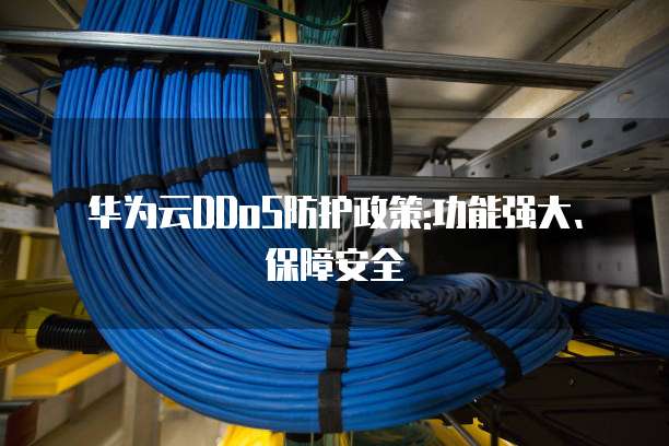 华为云DDoS防护政策:功能强大、保障安全