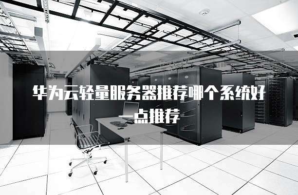 华为云轻量服务器推荐哪个系统好一点推荐