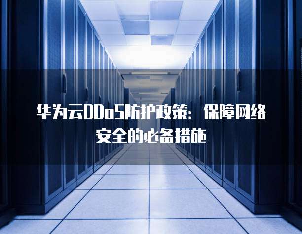 华为云DDoS防护政策：保障网络安全的必备措施