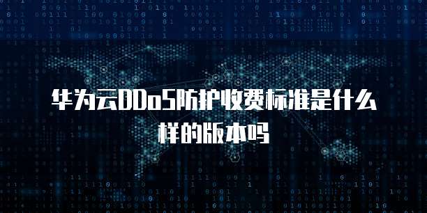 华为云DDoS防护收费标准是什么样的版本吗
