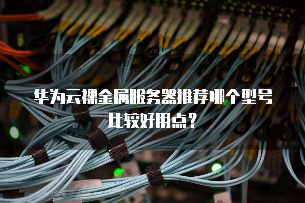 华为云裸金属服务器推荐哪个型号比较好用点?