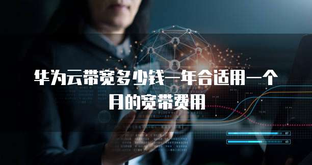 华为云带宽多少钱一年合适用一个月的宽带费用