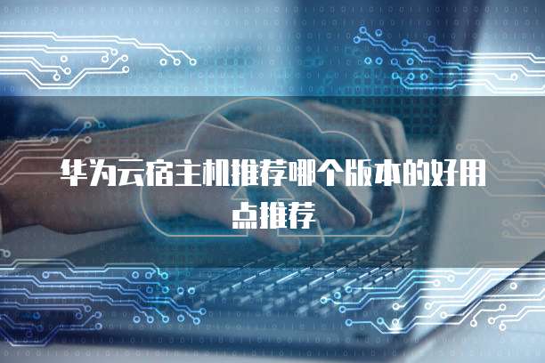 华为云宿主机推荐哪个版本的好用点推荐