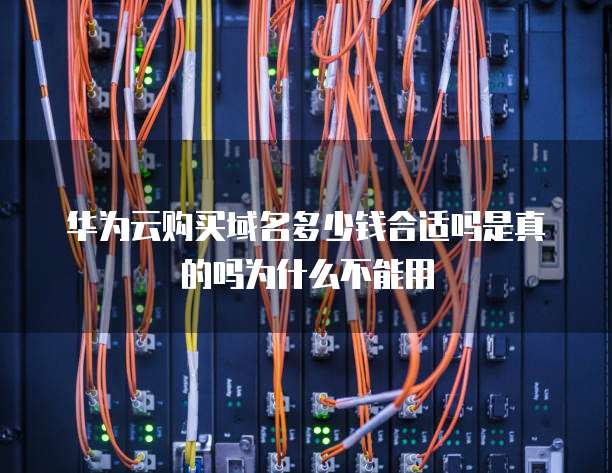 华为云购买域名多少钱合适吗是真的吗为什么不能用