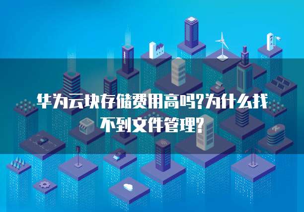 华为云块存储费用高吗?为什么找不到文件管理?