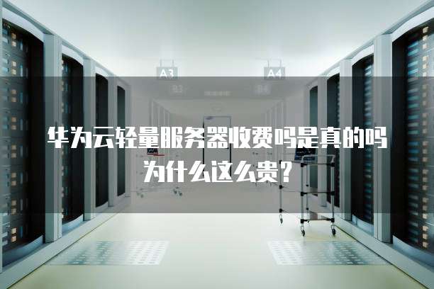 华为云轻量服务器收费吗是真的吗为什么这么贵?