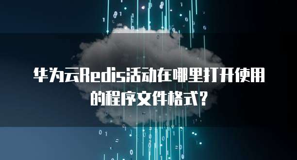 华为云Redis活动在哪里打开使用的程序文件格式?