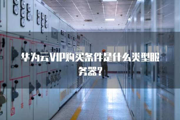 华为云VIP购买条件是什么类型服务器?