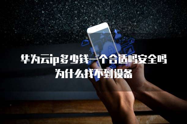 华为云ip多少钱一个合适吗安全吗为什么找不到设备