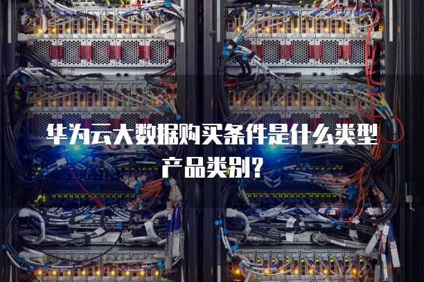 华为云大数据购买条件是什么类型产品类别?