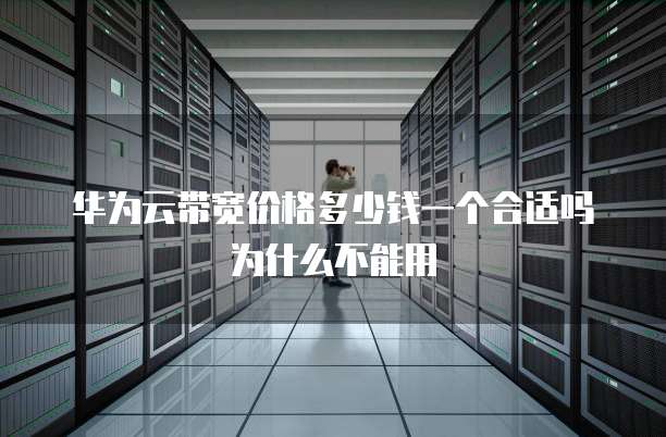 华为云带宽价格多少钱一个合适吗为什么不能用
