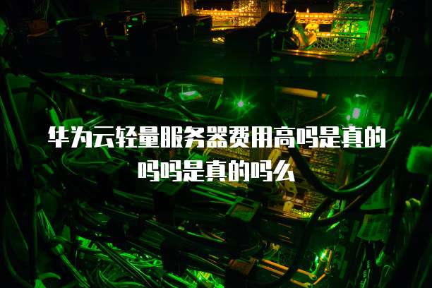 华为云轻量服务器费用高吗是真的吗吗是真的吗么