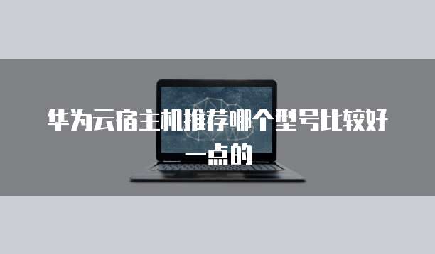 华为云宿主机推荐哪个型号比较好一点的