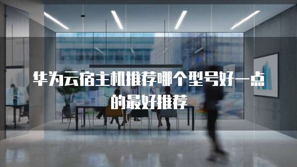 华为云宿主机推荐哪个型号好一点的最好推荐