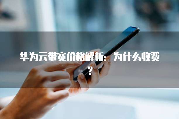 华为云带宽价格解析:为什么收费?
