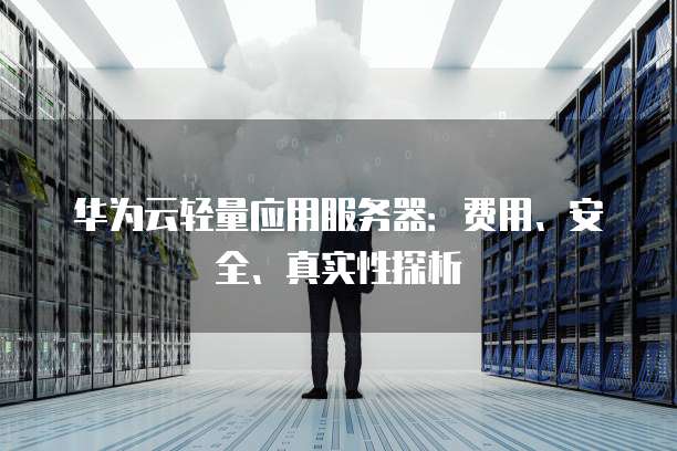 华为云轻量应用服务器:费用、安全、真实性探析