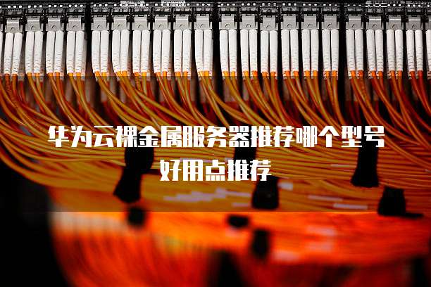 华为云裸金属服务器推荐哪个型号好用点推荐