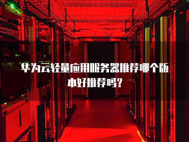 华为云轻量应用服务器推荐哪个版本好推荐吗?