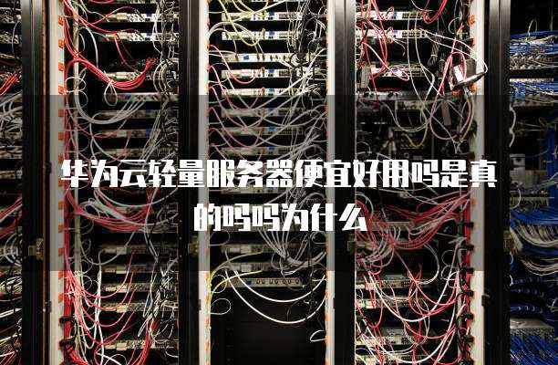 华为云轻量服务器便宜好用吗是真的吗吗为什么