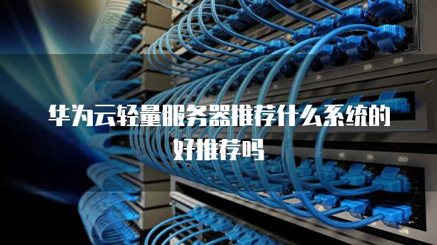 华为云轻量服务器推荐什么系统的好推荐吗