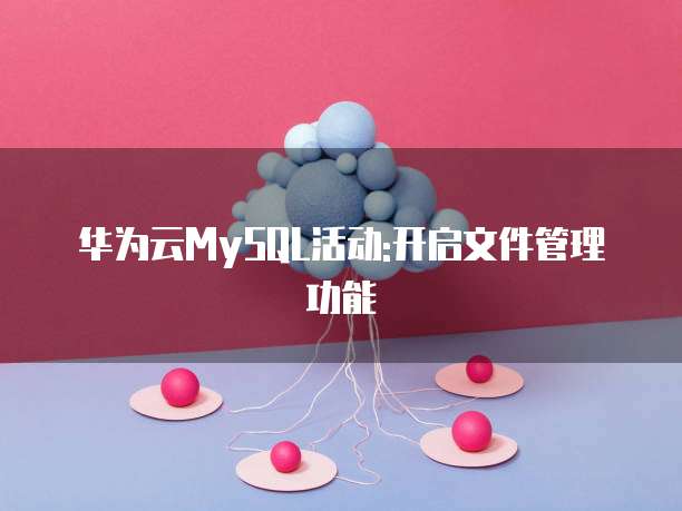 华为云MySQL活动:开启文件管理功能