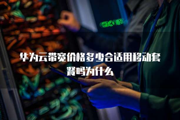 华为云带宽价格多少合适用移动套餐吗为什么