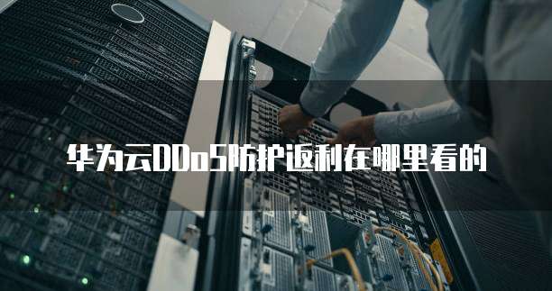 华为云DDoS防护返利在哪里看的