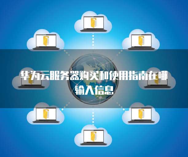 华为云服务器购买和使用指南在哪输入信息