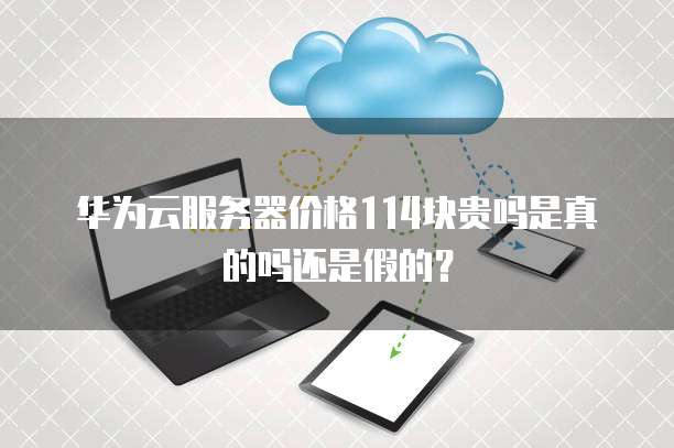 华为云服务器价格114块贵吗是真的吗还是假的?