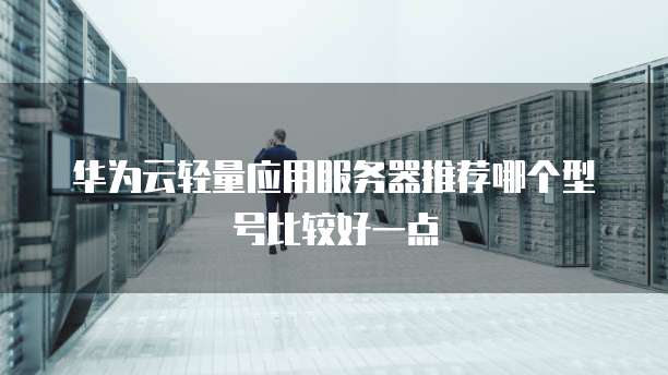 华为云轻量应用服务器推荐哪个型号比较好一点