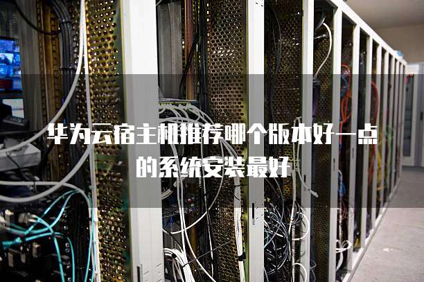华为云宿主机推荐哪个版本好一点的系统安装最好