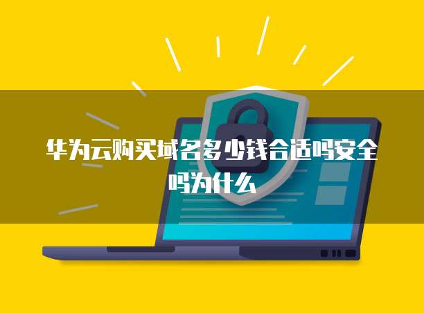 华为云购买域名多少钱合适吗安全吗为什么
