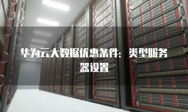 华为云大数据优惠条件:类型服务器设置