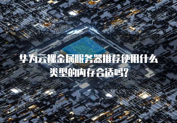 华为云裸金属服务器推荐使用什么类型的内存合适吗?
