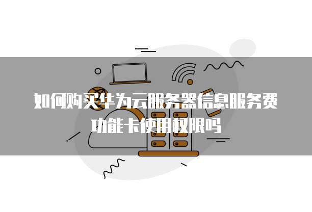 如何购买华为云服务器信息服务费功能卡使用权限吗