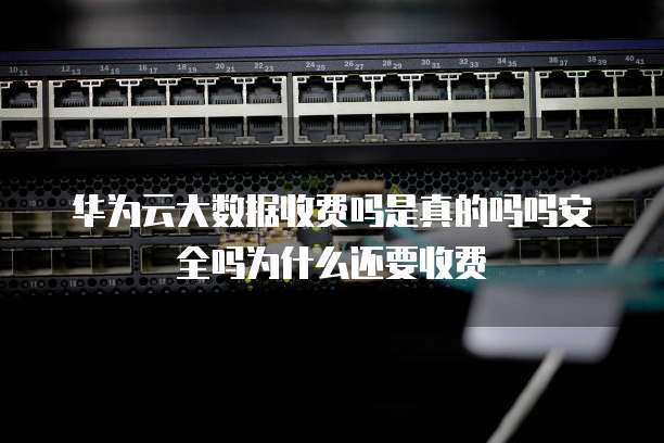 华为云大数据收费吗是真的吗吗安全吗为什么还要收费