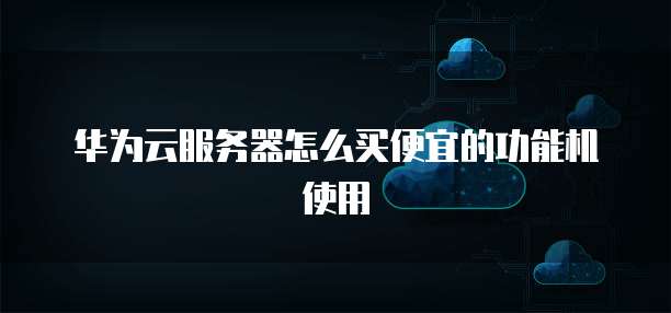华为云服务器怎么买便宜的功能机使用