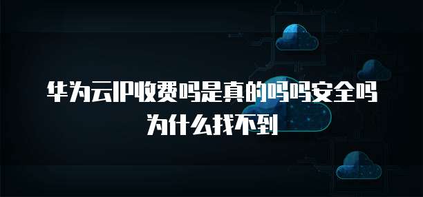 华为云IP收费吗是真的吗吗安全吗为什么找不到