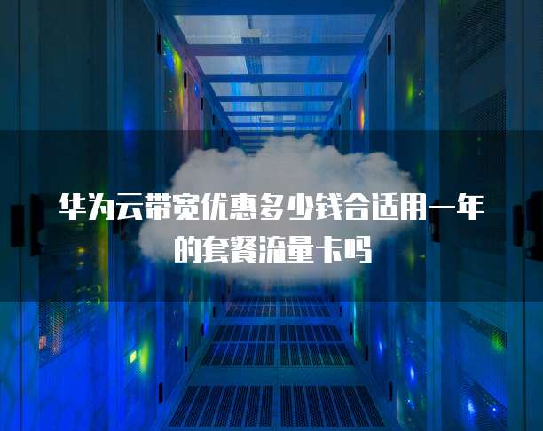 华为云带宽优惠多少钱合适用一年的套餐流量卡吗