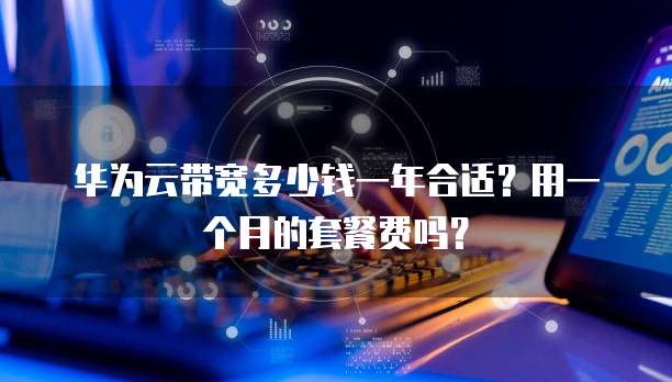 华为云带宽多少钱一年合适?用一个月的套餐费吗?