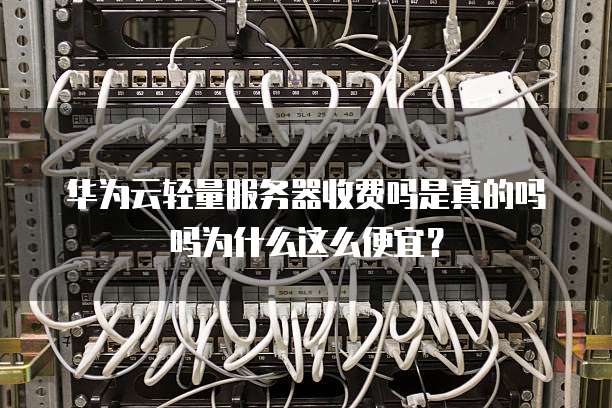 华为云轻量服务器收费吗是真的吗吗为什么这么便宜?