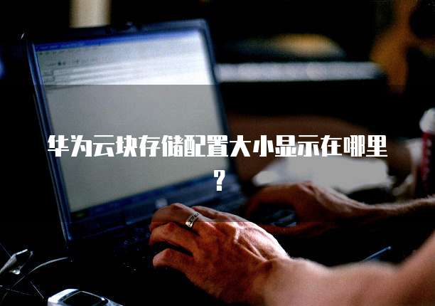 华为云块存储配置大小显示在哪里?