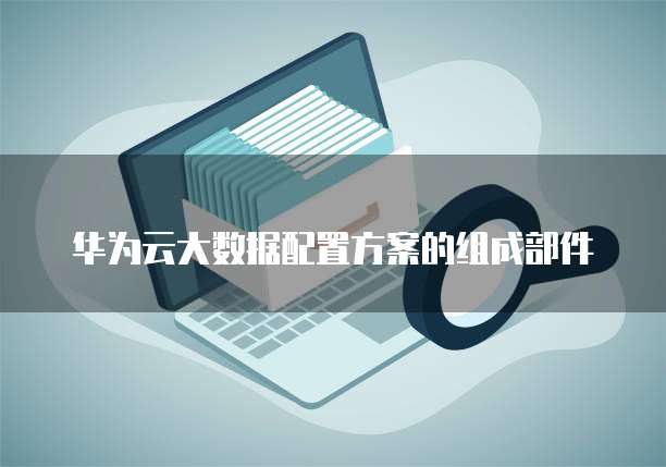 华为云大数据配置方案的组成部件