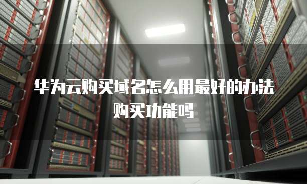 华为云购买域名怎么用最好的办法购买功能吗