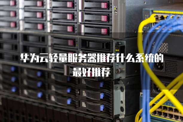 华为云轻量服务器推荐什么系统的最好推荐
