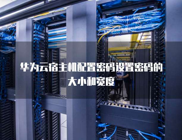 华为云宿主机配置密码设置密码的大小和宽度