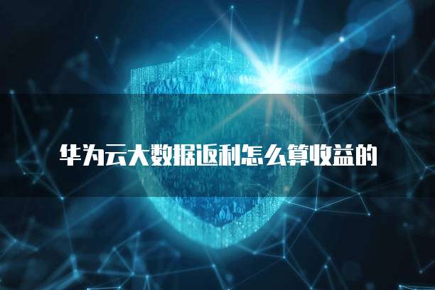 华为云大数据返利怎么算收益的