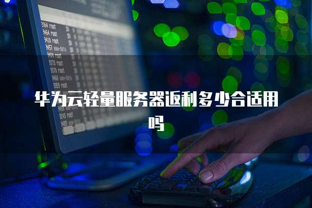 华为云轻量服务器返利多少合适用吗